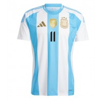 Camisa de time de futebol Argentina Angel Di Maria #11 Replicas 1º Equipamento Copa America 2024 Manga Curta
